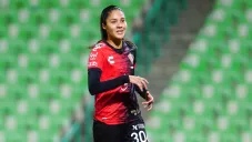 Alison González durante un partido con Atlas