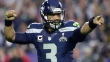 Russell Wilson, en un partido de Seattle
