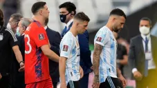 Jugadores argentinos se retiraron de la cancha