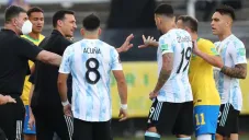Jugadores argentinos se retiraron de la cancha