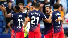 Jugadores del Atlético celebrando un gol