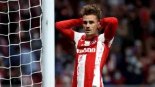 Antoine Griezmann en su regreso con el Atlético