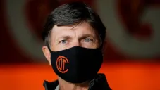 Hernán Cristante en un partido del Toluca