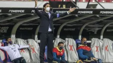 Santiago Solari durante un Clásico Nacional
