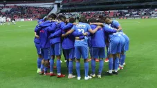 Jugadores de Cruz Azul previo a un partido