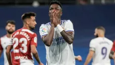 Vinicius Juniors en un partido con Real Madrid