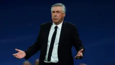 Ancelotti en el partido del Real Madrid