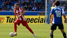 Héctor Herrera en acción con los Colchoneros