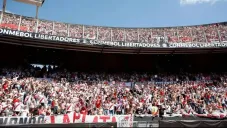 Estadio Monumental durante un partido de Libertadores