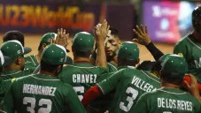 Jugadores de México, en festejo