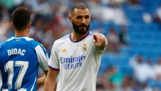 Benzema en un partido del Real Madrid