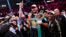 Tyson Fury en festejo
