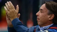 Emilio Azcárraga durante un partido del América