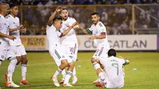 México en festejo del gol de Raúl