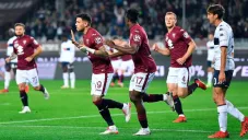 Jugadores del Torino en festejo