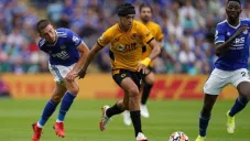 Jiménez en un partido con Wolverhampton
