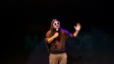 Carlos Ballarta durante un show