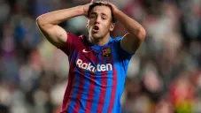 Nico González se lamenta tras fallar un tiro en Vallecas