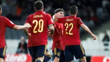 España en festejo de gol
