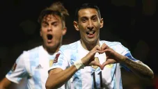Di María y Dybala festejan con Argentina