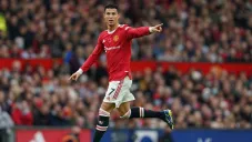 Cristiano Ronaldo jugando con el Manchester United