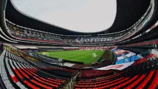 Dentro del Estadio Azteca