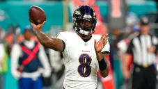 Jackson en un partido con Ravens