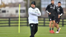 Martino en una práctica con el Tri
