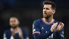Lionel Messi durante un partido con el PSG