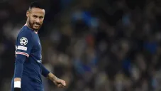 Neymar durante un partido con el PSG