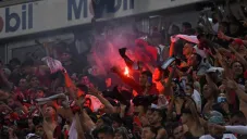 Aficionados del Atlas en el Jalisco