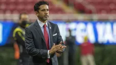 Chore Mejía durante un duelo de Chivas Femenil