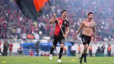 Jugadores del Atlas en festejo