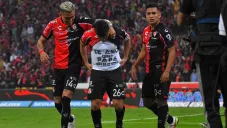 Rocha festeja su gol