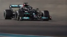 Lewis Hamilton en el GP de Abu Dabi