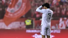 Raúl Jiménez se lamenta en el duelo vs Canadá