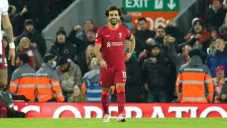 Salah en partido con Liverpool