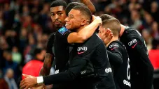 Kylian Mbappé festeja un gol ante el PSG