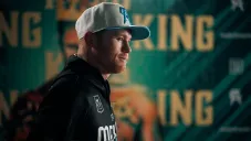 Canelo Álvarez durante media day previo a pelea vs Saunders