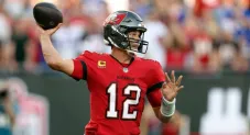 Brady en un partido con los Bucaneers
