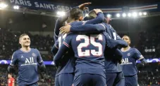 PSG celebrando un gol