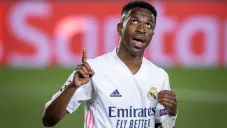 Vinícius Jr celebrando gol con el Real Madrid en LaLiga