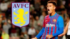 Philippe Coutinho durante un duelo con el Barcelona