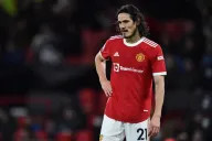 Edinson Cavani con el Manchester United