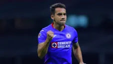 Aldrete en un partido con Cruz Azul