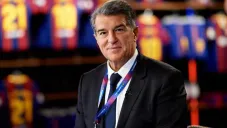 Joan Laporta en las instalaciones del Barcelona