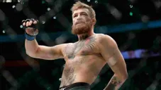Conor McGregor tras ganar un combate