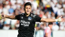 Pablo Solari en un partido con Colo Colo