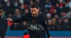 Lionel Messi en un partido con el PSG