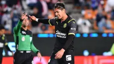 Ángel Zaldívar durante un partido con Chivas